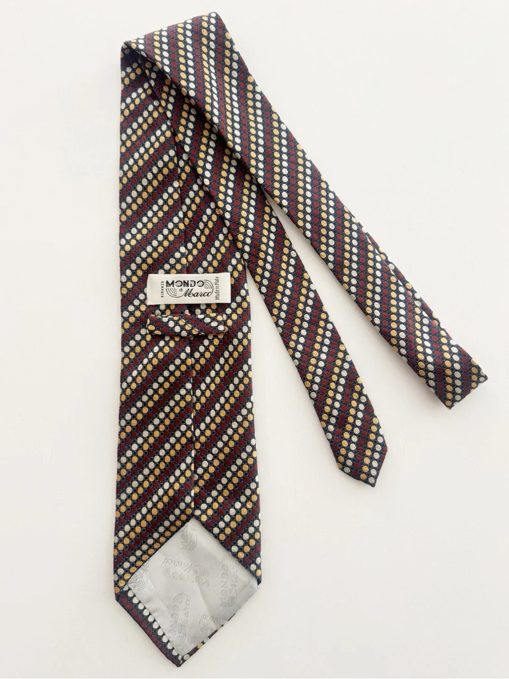 Vintage 90s Mondo di Marco Silk Tie